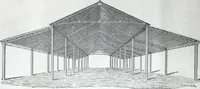 An illustration from Illustrated catalogue of galvanized iron roofing and shedding, iron structures, &c. : patent portable steel railways, railway plant, iron bridges, &c. (1884)