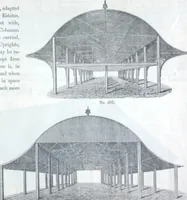 An illustration from Illustrated catalogue of galvanized iron roofing and shedding, iron structures, &c. : patent portable steel railways, railway plant, iron bridges, &c. (1884)