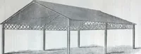 An illustration from Illustrated catalogue of galvanized iron roofing and shedding, iron structures, &c. : patent portable steel railways, railway plant, iron bridges, &c. (1884)