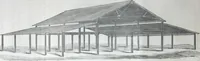 An illustration from Illustrated catalogue of galvanized iron roofing and shedding, iron structures, &c. : patent portable steel railways, railway plant, iron bridges, &c. (1884)