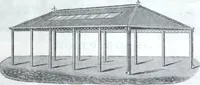 An illustration from Illustrated catalogue of galvanized iron roofing and shedding, iron structures, &c. : patent portable steel railways, railway plant, iron bridges, &c. (1884)