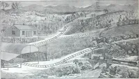 An illustration from Illustrated catalogue of galvanized iron roofing and shedding, iron structures, &c. : patent portable steel railways, railway plant, iron bridges, &c. (1884)