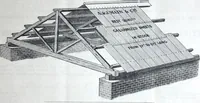 An illustration from Illustrated catalogue of galvanized iron roofing and shedding, iron structures, &c. : patent portable steel railways, railway plant, iron bridges, &c. (1884)