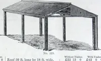 An illustration from Illustrated catalogue of galvanized iron roofing and shedding, iron structures, &c. : patent portable steel railways, railway plant, iron bridges, &c. (1884)