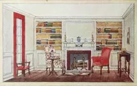 An illustration from King color rules the home / [by C.D. Holley, and Associations, Acme Quality Color Division, in cooperation with Nancy McClelland ... and Parker Morse Hooper]. (1928)
