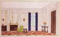 An illustration from King color rules the home / [by C.D. Holley, and Associations, Acme Quality Color Division, in cooperation with Nancy McClelland ... and Parker Morse Hooper]. (1928)