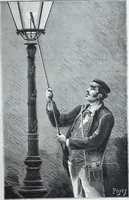 An illustration from Lampes electriques universelles Trouve de surete portatives, automatiques, reglables et inversables de M. G. Trouve. (1884)