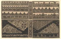 An illustration from Schön newes Modelbuch, von sechshundert [600] ausserwehlten künstlichen sowol Italiaischen, Frantzosischen, Niderlandischen, Engellandischen als Teutschen Modeln; allen Seydenstickern, Nahterin und solcher Arbeit gefliessenen Weibspersohnen zu Nutz zugerichtet (1617)