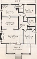 An illustration from Book A-7 of one hundred homes (1917)