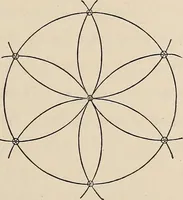 An illustration from The power of form applied to geometric tracery : one hundred designs and their foundations resulting from one diagram (1851)