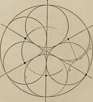 An illustration from The power of form applied to geometric tracery : one hundred designs and their foundations resulting from one diagram (1851)