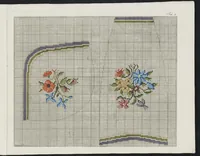An illustration from Essai d'application de la peinture à l'art de tricoter : ou, recueil de patrons à tricotage ... (1800)