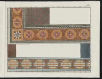 An illustration from Essai d'application de la peinture à l'art de tricoter : ou, recueil de patrons à tricotage ... (1800)
