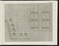 Picture 7 of 11 from Essai d'application de la peinture à l'art de tricoter : ou, recueil de patrons à tricotage ... (1800), leaf 20