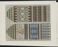 An illustration from Recueil de patrons de tricotage et de broderie : pour servir de suite à L'essai d'application de la peinture à l'art de tricoter ... (1800)