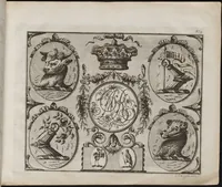 Picture 6 of 7 from J. Lockington's book of ornamented crests : engraved on twelve copper plates, as a cabinet for the gentleman and curious fancy worker, or pattern-book for the coach painter, engraver, jeweller, sadler, plater, embroider, modeller, &c (1812), leaf 20