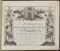 Picture 1 of 7 from J. Lockington's book of ornamented crests : engraved on twelve copper plates, as a cabinet for the gentleman and curious fancy worker, or pattern-book for the coach painter, engraver, jeweller, sadler, plater, embroider, modeller, &c (1812), leaf 4