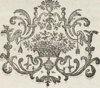An illustration from Le dessinateur, pour les fabriques, d'étoffes, d'or, d'argent et de soie : avec la traduction de six tables raisonnées, tirées de l'Abecedario pittorico, imprimé à Naples en 1733 (1765)