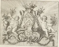 An illustration from Le dessinateur, pour les fabriques, d'étoffes, d'or, d'argent et de soie : avec la traduction de six tables raisonnées, tirées de l'Abecedario pittorico, imprimé à Naples en 1733 (1765)