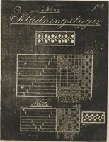 An illustration from Mönster-bok för unga fruntimmer : i, konsten alt tillverka vackra façonerade och dubbla väfnader (1826)