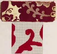 An illustration from [Weaving design book] (1890)