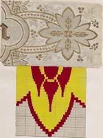An illustration from [Weaving design book] (1890)