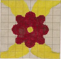 An illustration from [Weaving design book] (1890)