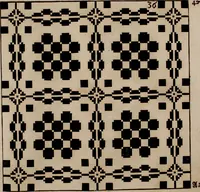 Picture 53 of 131 from Nützliches in lauter auserlesenen, wohl-approbirt- und meistentheils neu-inventirten Mustern bestehendes, Weber-Bild-Buch : als, zwey und siebenzig gesteinten Zeichnungen, von 15. bis auf 40. schäfftig und 32. Stück 16. und 20. schäfftigen Hin- und Wieder-Mödel, auch allerhand der nettesten Gattung von roth-gestreifften Arbeiten, sammt denen dazu gehörigen Zügen und Schnürungen : ingleichen allerhand nöthigen Bildern, auch Doppel-Kellisch, und einer Art von den Damast-Boden, 8. Flügel auf einen Bruch : dann eine Anweisung, wie sich diese Art Züg und Bilder zu halben Brüchen theilen, zerlegen, auch Doppel-Kellisch-Bilder so, wie man sie zum Gebrauch nöthig, selbst versetzen und verändern kan : wobey auch einer jeden Gattung insonderheit eine schrifftliche Anleitung voran gedruckt worden (1740), leaf 100
