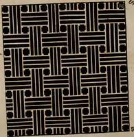 An illustration from Nützliches in lauter auserlesenen, wohl-approbirt- und meistentheils neu-inventirten Mustern bestehendes, Weber-Bild-Buch : als, zwey und siebenzig gesteinten Zeichnungen, von 15. bis auf 40. schäfftig und 32. Stück 16. und 20. schäfftigen Hin- und Wieder-Mödel, auch allerhand der nettesten Gattung von roth-gestreifften Arbeiten, sammt denen dazu gehörigen Zügen und Schnürungen : ingleichen allerhand nöthigen Bildern, auch Doppel-Kellisch, und einer Art von den Damast-Boden, 8. Flügel auf einen Bruch : dann eine Anweisung, wie sich diese Art Züg und Bilder zu halben Brüchen theilen, zerlegen, auch Doppel-Kellisch-Bilder so, wie man sie zum Gebrauch nöthig, selbst versetzen und verändern kan : wobey auch einer jeden Gattung insonderheit eine schrifftliche Anleitung voran gedruckt worden (1740)