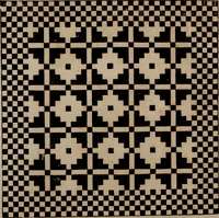 An illustration from Nützliches in lauter auserlesenen, wohl-approbirt- und meistentheils neu-inventirten Mustern bestehendes, Weber-Bild-Buch : als, zwey und siebenzig gesteinten Zeichnungen, von 15. bis auf 40. schäfftig und 32. Stück 16. und 20. schäfftigen Hin- und Wieder-Mödel, auch allerhand der nettesten Gattung von roth-gestreifften Arbeiten, sammt denen dazu gehörigen Zügen und Schnürungen : ingleichen allerhand nöthigen Bildern, auch Doppel-Kellisch, und einer Art von den Damast-Boden, 8. Flügel auf einen Bruch : dann eine Anweisung, wie sich diese Art Züg und Bilder zu halben Brüchen theilen, zerlegen, auch Doppel-Kellisch-Bilder so, wie man sie zum Gebrauch nöthig, selbst versetzen und verändern kan : wobey auch einer jeden Gattung insonderheit eine schrifftliche Anleitung voran gedruckt worden (1740)
