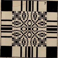Picture 11 of 131 from Nützliches in lauter auserlesenen, wohl-approbirt- und meistentheils neu-inventirten Mustern bestehendes, Weber-Bild-Buch : als, zwey und siebenzig gesteinten Zeichnungen, von 15. bis auf 40. schäfftig und 32. Stück 16. und 20. schäfftigen Hin- und Wieder-Mödel, auch allerhand der nettesten Gattung von roth-gestreifften Arbeiten, sammt denen dazu gehörigen Zügen und Schnürungen : ingleichen allerhand nöthigen Bildern, auch Doppel-Kellisch, und einer Art von den Damast-Boden, 8. Flügel auf einen Bruch : dann eine Anweisung, wie sich diese Art Züg und Bilder zu halben Brüchen theilen, zerlegen, auch Doppel-Kellisch-Bilder so, wie man sie zum Gebrauch nöthig, selbst versetzen und verändern kan : wobey auch einer jeden Gattung insonderheit eine schrifftliche Anleitung voran gedruckt worden (1740), leaf 32