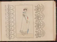 An illustration from Modes et dessins de broderie : Madame d'A... 2d année (1818)