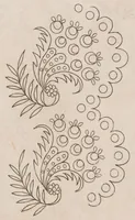 An illustration from Modes et dessins de broderie : Madame d'A... 2d année (1818)