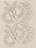 An illustration from Modes et dessins de broderie : Madame d'A... 2d année (1818)