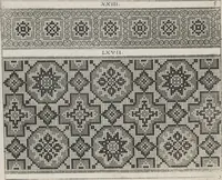 An illustration from Newes Modelbuch in Kupffer gemacht : darinen aller hand Arth newer Mödel von dun, mittel und dick aussgeschnidener Arbeit auch andern kunstlichen Nehwerck zu gebrauchen mit Vleisz inn Druck verfertigt (1604)