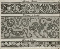 An illustration from Newes Modelbuch in Kupffer gemacht : darinen aller hand Arth newer Mödel von dun, mittel und dick aussgeschnidener Arbeit auch andern kunstlichen Nehwerck zu gebrauchen mit Vleisz inn Druck verfertigt (1604)