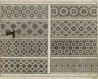 An illustration from Newes Modelbuch in Kupffer gemacht : darinen aller hand Arth newer Mödel von dun, mittel und dick aussgeschnidener Arbeit auch andern kunstlichen Nehwerck zu gebrauchen mit Vleisz inn Druck verfertigt (1604)
