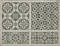 An illustration from Newes Modelbuch in Kupffer gemacht : darinen aller hand Arth newer Mödel von dun, mittel und dick aussgeschnidener Arbeit auch andern kunstlichen Nehwerck zu gebrauchen mit Vleisz inn Druck verfertigt (1604)