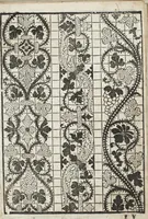 An illustration from L'honesto essempio del uertuoso desiderio che hanno le donne di nobil ingegno : circa lo imparare i punti tagliati a fogliami (1550)