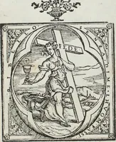 An illustration from L'honesto essempio del uertuoso desiderio che hanno le donne di nobil ingegno : circa lo imparare i punti tagliati a fogliami (1550)