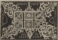 Picture 10 of 27 from Corona delle nobili, et virtvose donne. Libro [primo] : nel quale si dimostra in varij dissegni molte sorti di mostre di punti in aria, punti tagliati, punti a reticello, & ristampa la quarta voltà (1592), leaf 24