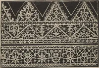 An illustration from Corona delle nobili, et virtvose donne. Libro [primo] : nel quale si dimostra in varij dissegni molte sorti di mostre di punti in aria, punti tagliati, punti a reticello, & ristampa la quarta voltà (1592)