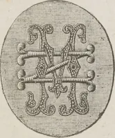 An illustration from Complete guide to the work-table : containing instructions in Berlin work, crochet, drawn-thread work, embroidery, knitting, knotting or macrame, lace, netting, poonah painting, & tatting, with numerous illustrations and coloured designs (1884)