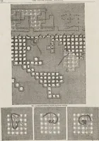 An illustration from Complete guide to the work-table : containing instructions in Berlin work, crochet, drawn-thread work, embroidery, knitting, knotting or macrame, lace, netting, poonah painting, & tatting, with numerous illustrations and coloured designs (1884)