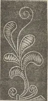 An illustration from Complete guide to the work-table : containing instructions in Berlin work, crochet, drawn-thread work, embroidery, knitting, knotting or macrame, lace, netting, poonah painting, & tatting, with numerous illustrations and coloured designs (1884)