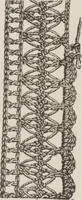 An illustration from Complete guide to the work-table : containing instructions in Berlin work, crochet, drawn-thread work, embroidery, knitting, knotting or macrame, lace, netting, poonah painting, & tatting, with numerous illustrations and coloured designs (1884)