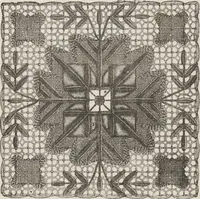 An illustration from Complete guide to the work-table : containing instructions in Berlin work, crochet, drawn-thread work, embroidery, knitting, knotting or macrame, lace, netting, poonah painting, & tatting, with numerous illustrations and coloured designs (1884)