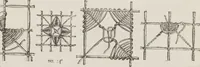 An illustration from Complete guide to the work-table : containing instructions in Berlin work, crochet, drawn-thread work, embroidery, knitting, knotting or macrame, lace, netting, poonah painting, & tatting, with numerous illustrations and coloured designs (1884)