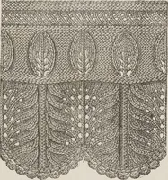 An illustration from Complete guide to the work-table : containing instructions in Berlin work, crochet, drawn-thread work, embroidery, knitting, knotting or macrame, lace, netting, poonah painting, & tatting, with numerous illustrations and coloured designs (1884)