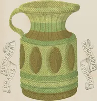 Picture 51 of 162 from Complete guide to the work-table : containing instructions in Berlin work, crochet, drawn-thread work, embroidery, knitting, knotting or macrame, lace, netting, poonah painting, & tatting, with numerous illustrations and coloured designs (1884), leaf 42